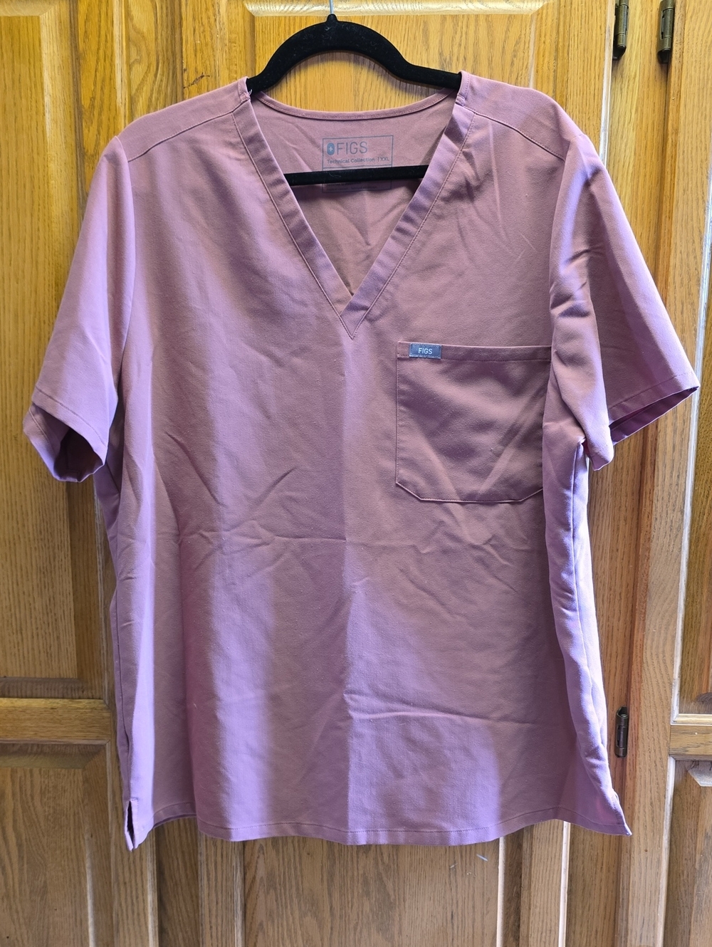 Figs Women’s Mauve Catarina Scrub Top, Size XXL